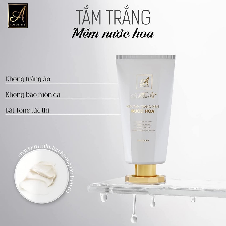 Kem Mềm Tắm Trắng